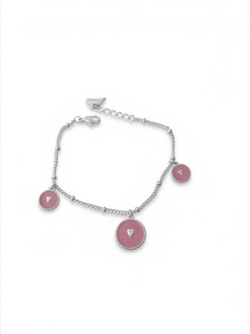Hovedbilde 20375 Armb&aring;nd rosa emalje sirkler